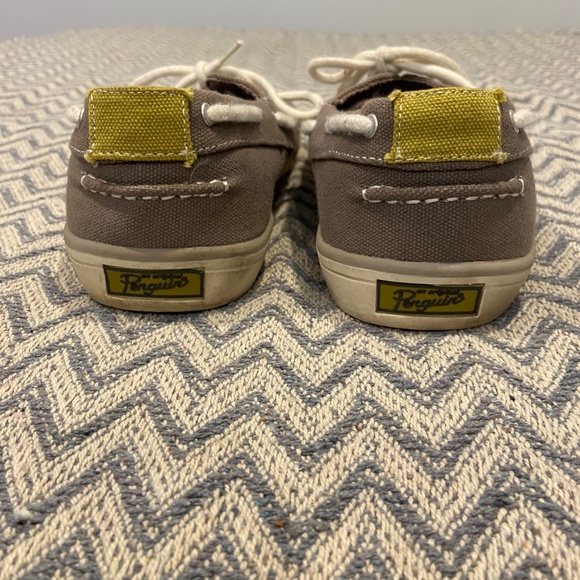 Original Penguin by Munsingwear Fly Ocean Gray Canvas Sneakers Size 11 - Picture 5 of 8